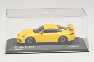 Porsche 911 991.1 GT3 Żółty Minichamps 1:43 410066020 Metal — zdjęcie 4 z 5