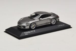 Porsche 911 991.1 R Srebrny Minichamps 1:43 410066224 Metal — zdjęcie 2 z 5