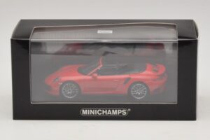 Porsche 911 991.1 Turbo S Kabriolet Czerwony Minichamps 1:43 410067180 Metal — zdjęcie 5 z 5