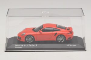 Porsche 911 991.1 Turbo S Pomarańczowy Minichamps 1:43 410067171 Metal — zdjęcie 4 z 5