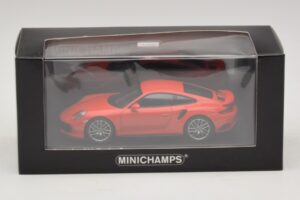 Porsche 911 991.1 Turbo S Pomarańczowy Minichamps 1:43 410067171 Metal — zdjęcie 5 z 5