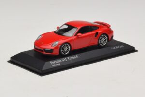 Porsche 911 991.1 Turbo S Czerwony Minichamps 1:43 410067170 Metal — zdjęcie 2 z 5