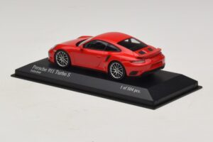 Porsche 911 991.1 Turbo S Czerwony Minichamps 1:43 410067170 Metal — zdjęcie 3 z 5