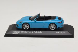 Porsche 911 991.2 Carrera 4 Kabriolet Niebieski Minichamps 1:43 410067232 Metal