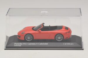 Porsche 911 991.2 Carrera 4 Kabriolet Pomarańczowy Minichamps 1:43 410067231 Metal — zdjęcie 4 z 5