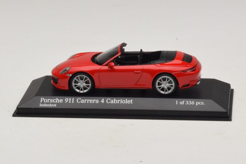 Porsche 911 991.2 Carrera 4 Kabriolet Czerwony Minichamps 1:43 Porsche 911 991.2 Carrera 4 Kabriolet Czerwony Minichamps 1:43 410067230 Metal