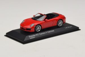 Porsche 911 991.2 Carrera 4 Kabriolet Czerwony Minichamps 1:43 410067230 Metal — zdjęcie 2 z 5