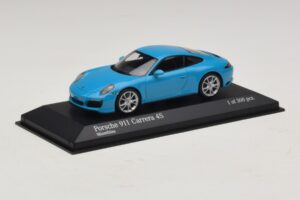 Porsche 911 991.2 Carrera 4S Niebieski Minichamps 1:43 410067242 Metal — zdjęcie 2 z 5