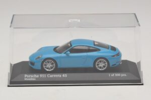 Porsche 911 991.2 Carrera 4S Niebieski Minichamps 1:43 410067242 Metal — zdjęcie 4 z 5
