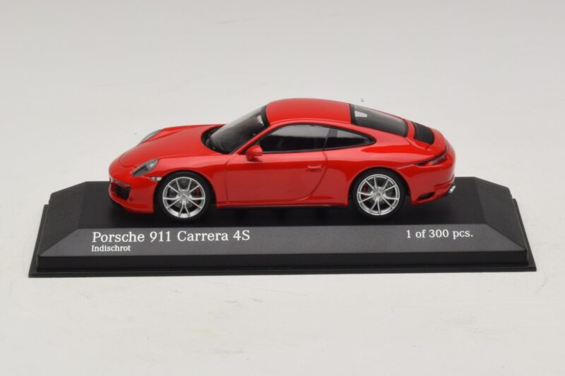 Porsche 911 991.2 Carrera 4S Czerwony Minichamps 1:43 410067240 Metal