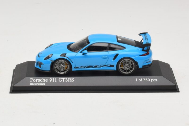 Porsche 911 991 GT3 RS Niebieski Minichamps 1:43 Porsche 911 991 GT3 RS Niebieski Minichamps 1:43 410063222 Metal