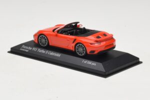 Porsche 911 991 Turbo S Kabriolet Pomarańczowy Minichamps 1:43 410067181 Metal — zdjęcie 3 z 5