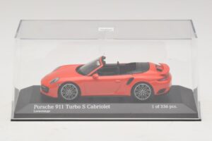 Porsche 911 991 Turbo S Kabriolet Pomarańczowy Minichamps 1:43 410067181 Metal — zdjęcie 4 z 5