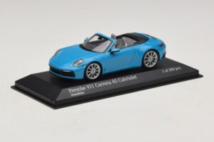 Porsche 911 992 Carrera 4S Kabriolet Niebieski Minichamps 1:43 410069332 Metal — zdjęcie 2 z 5
