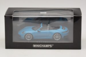 Porsche 911 992 Carrera 4S Kabriolet Niebieski Minichamps 1:43 410069332 Metal — zdjęcie 5 z 5