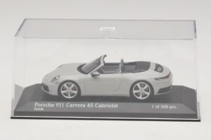 Porsche 911 992 Carrera 4S Kabriolet Szary Minichamps 1:43 410069331 Metal — zdjęcie 4 z 5