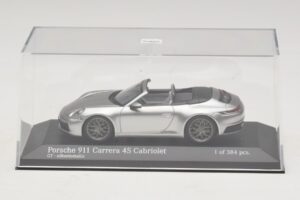 Porsche 911 992 Carrera 4S Kabriolet Srebrny Minichamps 1:43 410069330 Metal — zdjęcie 4 z 5
