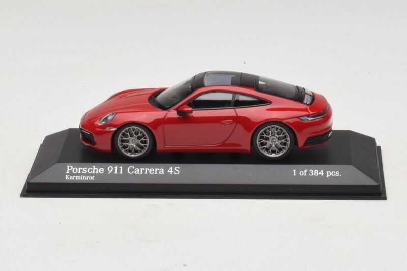Porsche 911 992 Carrera 4S Czerwony Minichamps 1:43 410069321 Metal