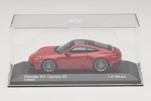 Porsche 911 992 Carrera 4S Czerwony Minichamps 1:43 410069321 Metal — zdjęcie 4 z 5