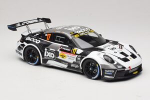 Porsche 911 992 Rally GT #17 C. De Cecco / J. Humblet Rallye de Wallonie 2025 IXO 1:18 18RMC255 Metal — zdjęcie 4 z 6
