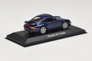 Porsche 911 993 Turbo Blue Metallic Maxichamps 1:43 940069201 Metal — zdjęcie 2 z 5