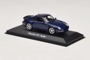 Porsche 911 993 Turbo Blue Metallic Maxichamps 1:43 940069201 Metal — zdjęcie 3 z 5