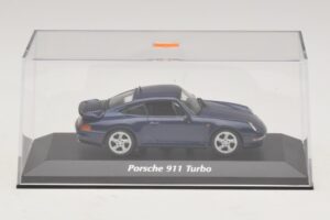 Porsche 911 993 Turbo Blue Metallic Maxichamps 1:43 940069201 Metal — zdjęcie 5 z 5