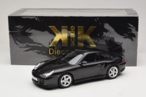 Porsche 911 996 Turbo Czarny Metalik KK-Scale 1:18 KKDC181472 Metal — zdjęcie 6 z 6