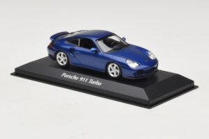 Porsche 911 996 Turbo Blue Metallic Maxichamps 1:43 940069301 Metal — zdjęcie 3 z 5