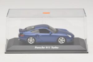 Porsche 911 996 Turbo Blue Metallic Maxichamps 1:43 940069301 Metal — zdjęcie 4 z 5
