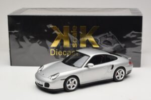 Porsche 911 996 Turbo Srebrny KK-Scale 1:18 KKDC181471 Metal — zdjęcie 6 z 6