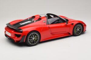 Porsche 918 Spyder Weissach Package Guards Red AUTOart 1:12 12122 Metal — zdjęcie 3 z 8