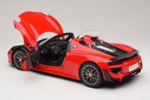 Porsche 918 Spyder Weissach Package Guards Red AUTOart 1:12 12122 Metal — zdjęcie 5 z 8