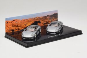 Porsche Carrera GT Spider & Coupe Zestaw Srebrny Minichamps 1:43 WAP02010314 Metal — zdjęcie 2 z 5