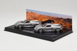 Porsche Carrera GT Spider & Coupe Zestaw Srebrny Minichamps 1:43 WAP02010314 Metal — zdjęcie 3 z 5