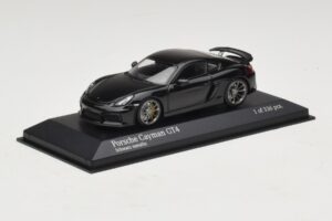 Porsche Cayman GT4 981 Black Metallic Minichamps 1:43 410066121 Metal — zdjęcie 2 z 5