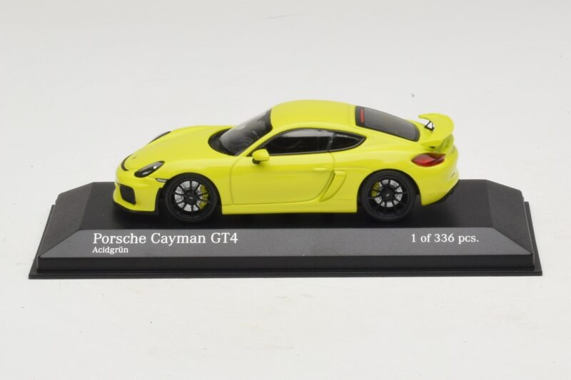 Porsche Cayman GT4 981 Zielony Minichamps 1:43 Porsche Cayman GT4 981 Zielony Minichamps 1:43 410066122 Metal