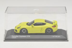 Porsche Cayman GT4 981 Zielony Minichamps 1:43 410066122 Metal — zdjęcie 4 z 5