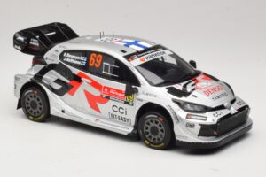Toyota GR Yaris Rally1 #69 K. Rovanpera / J. Halttunen Rally Portugal 2025 IXO 1:18 18RMC250B Metal — zdjęcie 4 z 6