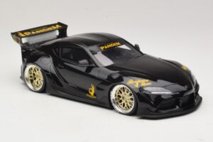 Toyota Supra GR A90 Pandem V1.0 Czarny TopSpeed 1:18 TS0307 Żywica — zdjęcie 4 z 6