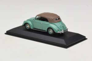 Volkswagen 1200 Kabriolet Miękki Dach Zielony Minichamps 1:43 430052042 Metal — zdjęcie 3 z 5