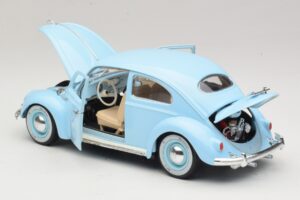 Volkswagen Garbus Niebieski Bburago 1:18 3381 Metal — zdjęcie 5 z 8