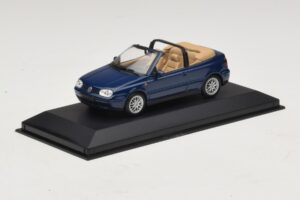 Volkswagen Golf Mk4 Kabriolet Niebieski Edycja Dealerska Minichamps 1:43 GOLF005 Metal — zdjęcie 2 z 5