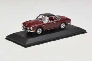 Volkswagen Karmann Ghia Czerwony Z Czarnym Dachem Minichamps 1:43 GHIA002 Metal — zdjęcie 2 z 5