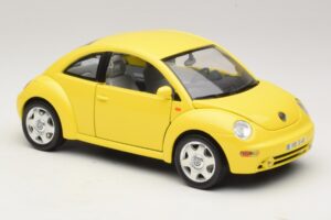 Volkswagen New Beetle A4 Żółty Bburago 1:18 3302 Metal — zdjęcie 6 z 8