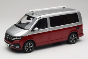 Volkswagen T6.1 California Ocean Tornado Red / Reflex Silver Otto 1:18 OT1342 Żywica